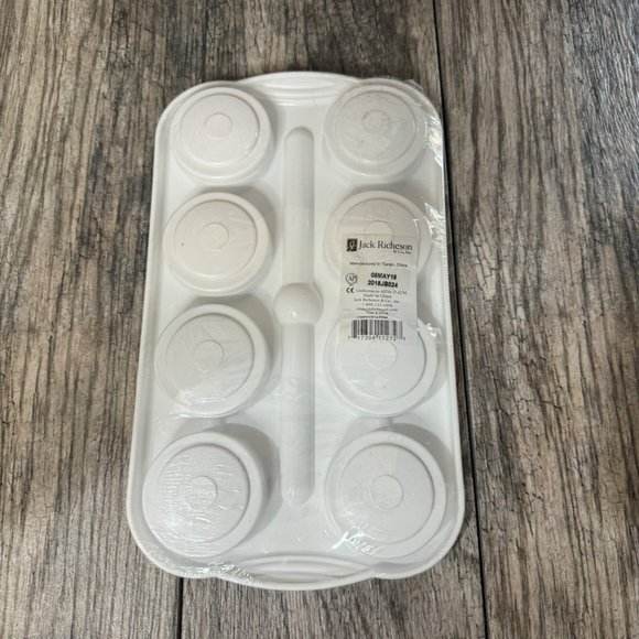 Jack Richeson Giant TemperaCakes in Tray Assorted Opaque Colors Set of 8 w/Brush - Picture 4 of 6